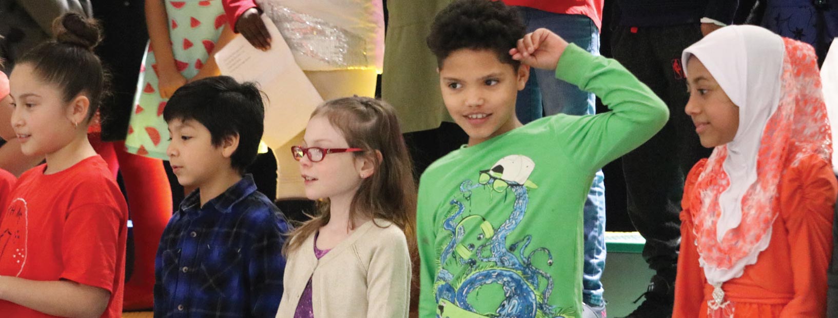Kids standing