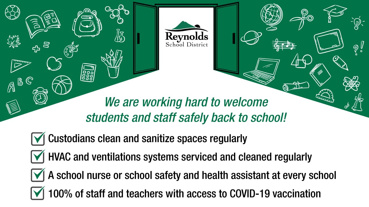 We are working hard to welcome students and staff safely back to school!