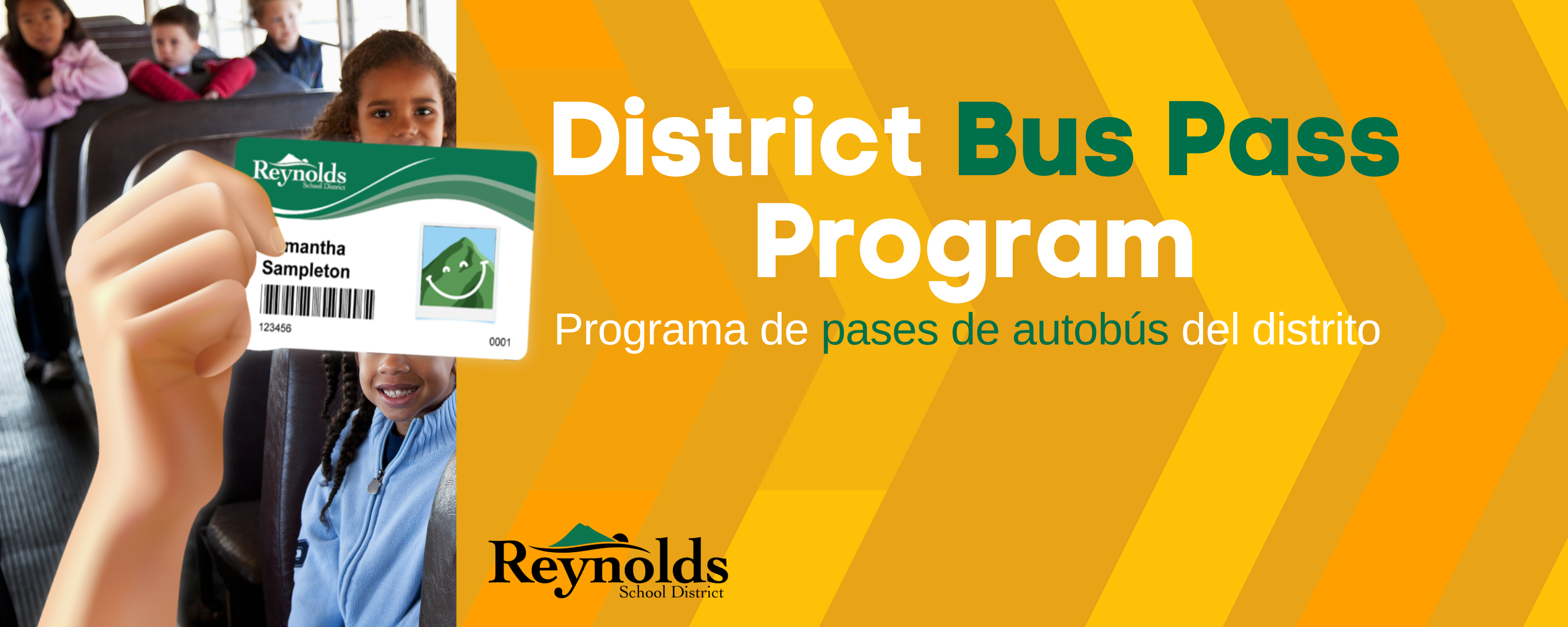 District Bus Pass Program Banner