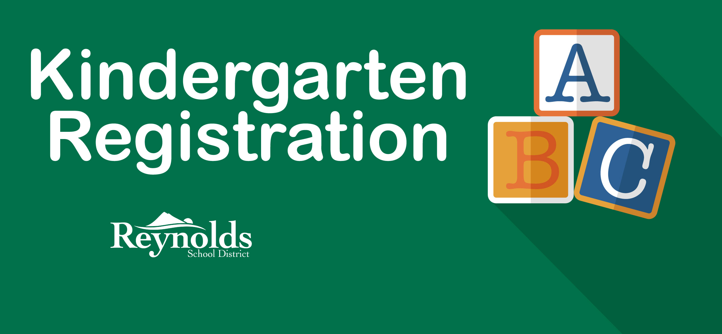 Kindergarten Registration Banner
