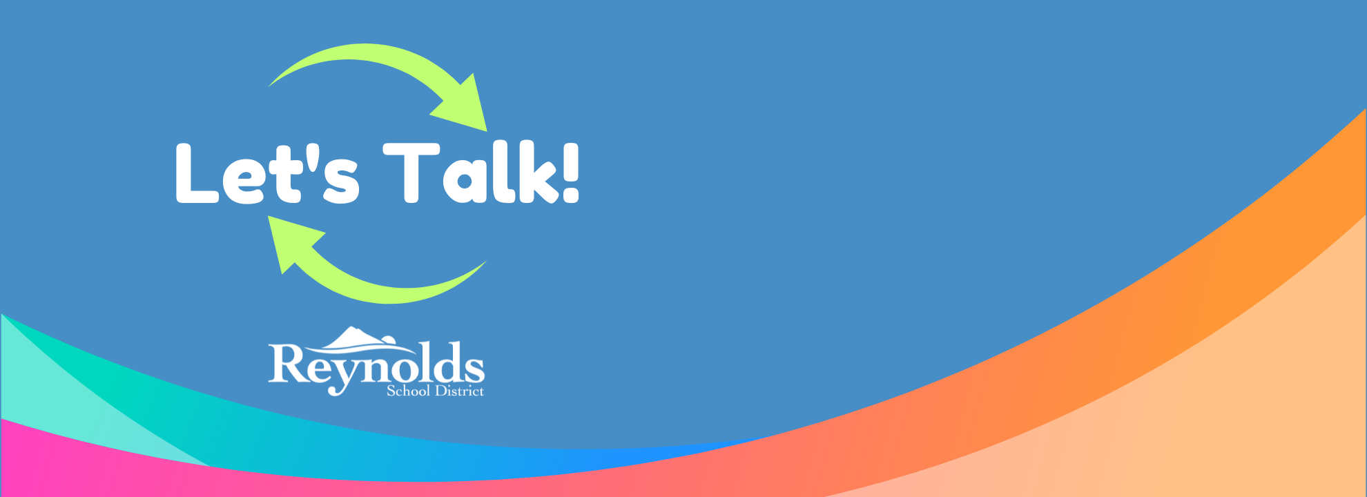 Let's Talk! logo with Reynolds logo