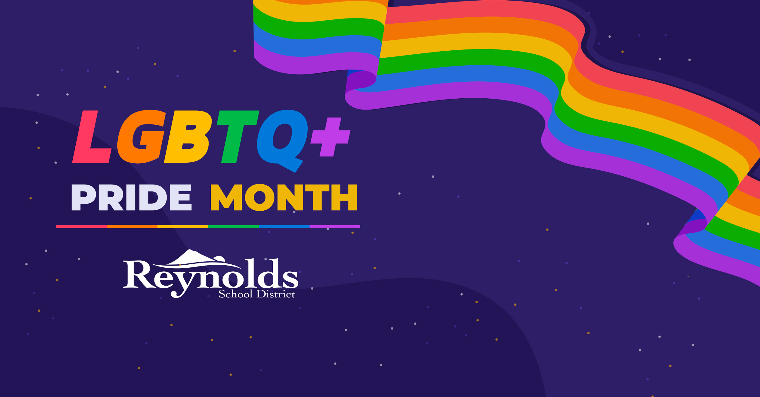 LGBTQ+ Pride Month  banner