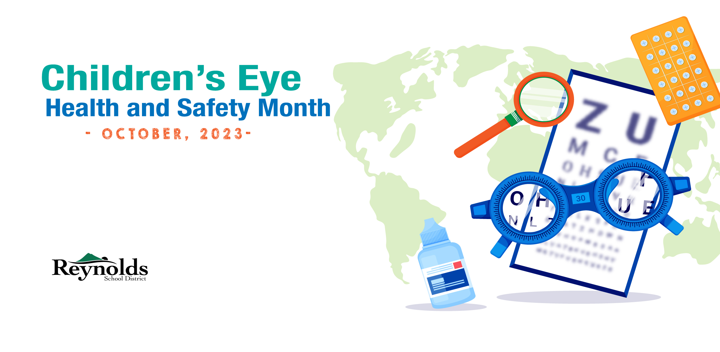 Children's Eye Health and Safety Month Banner