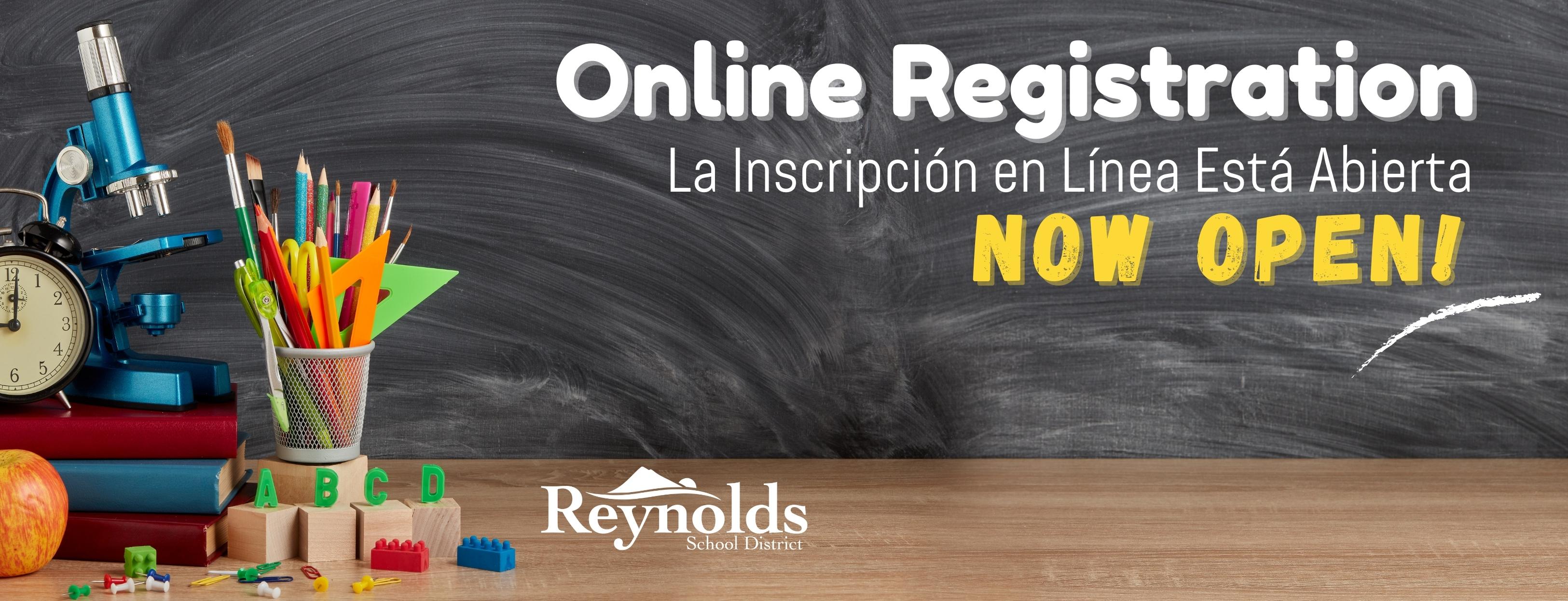 Online Registration banner