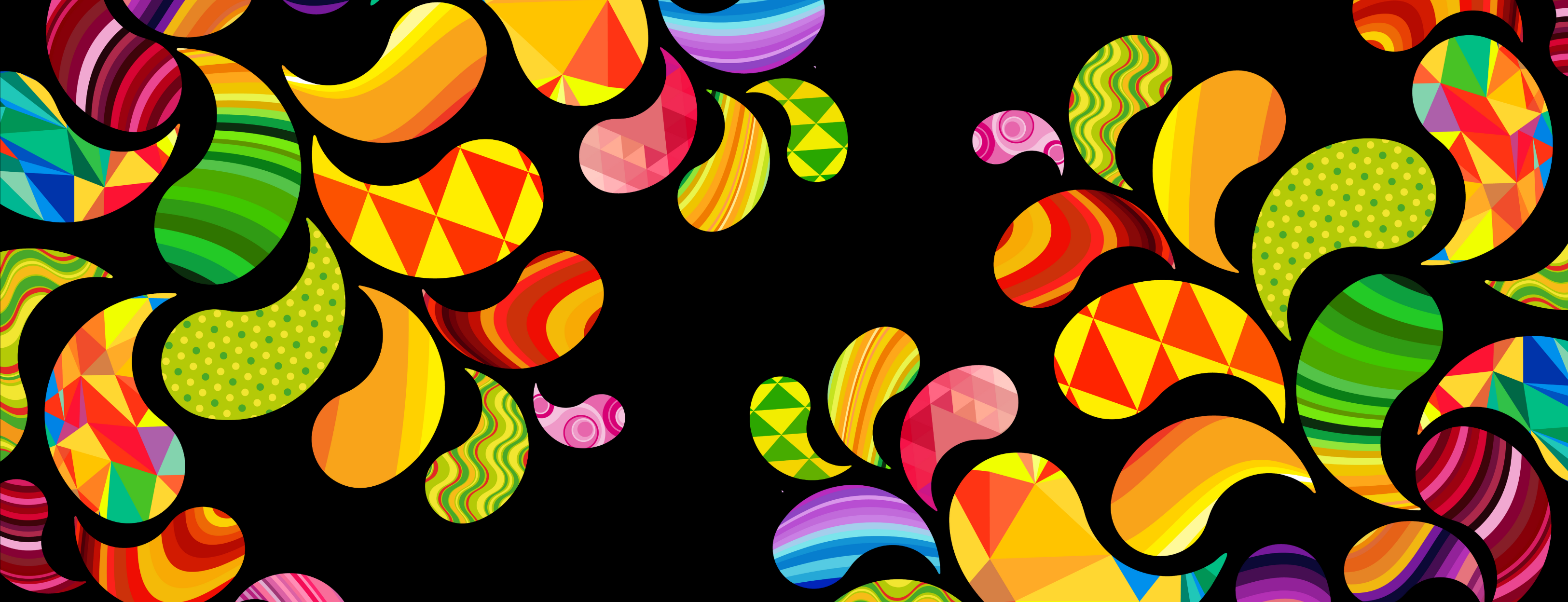 colorful drops