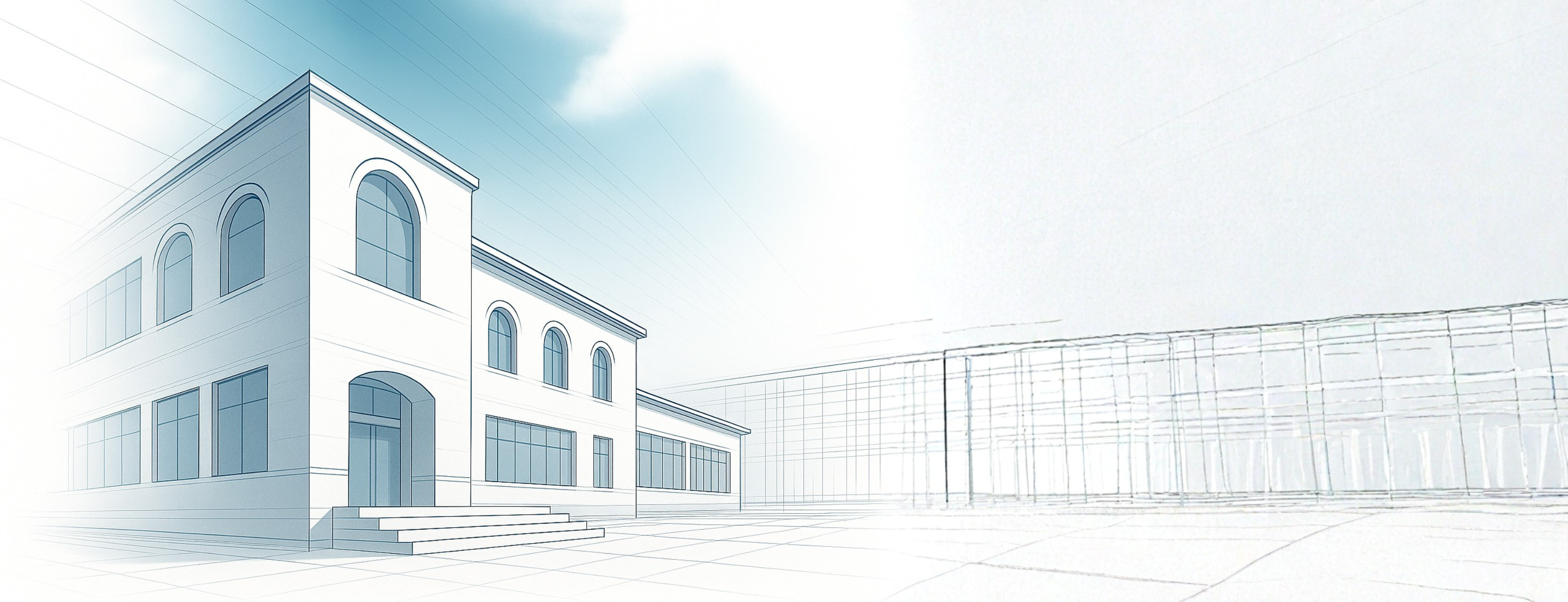 white building