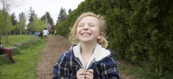 Girl smiling