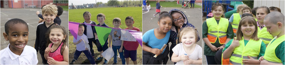 Elementary student collage images