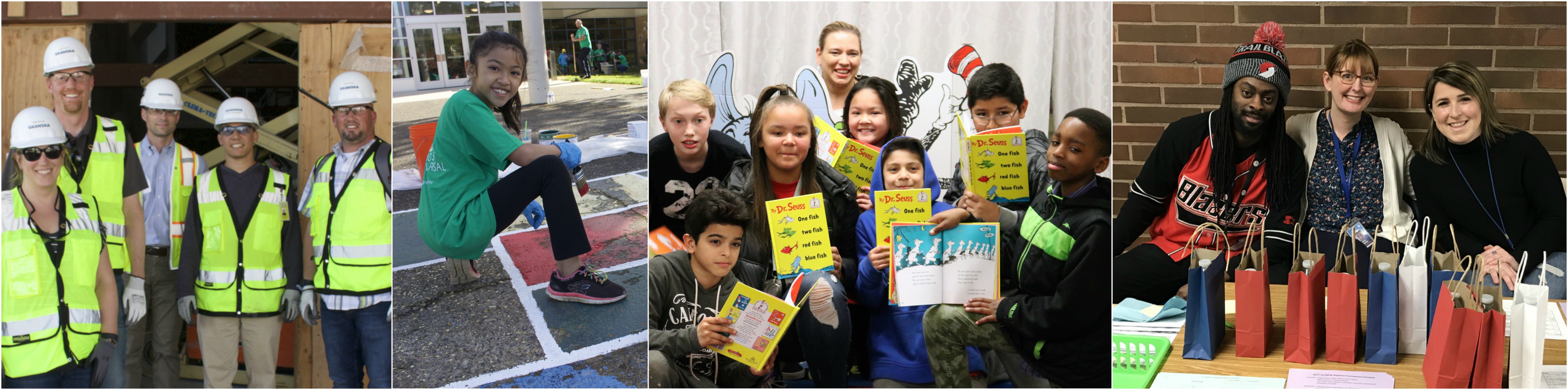 Banner collage of students