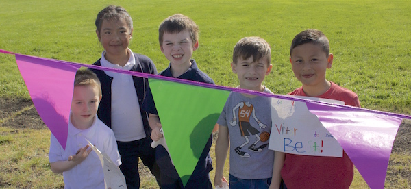 Students outside