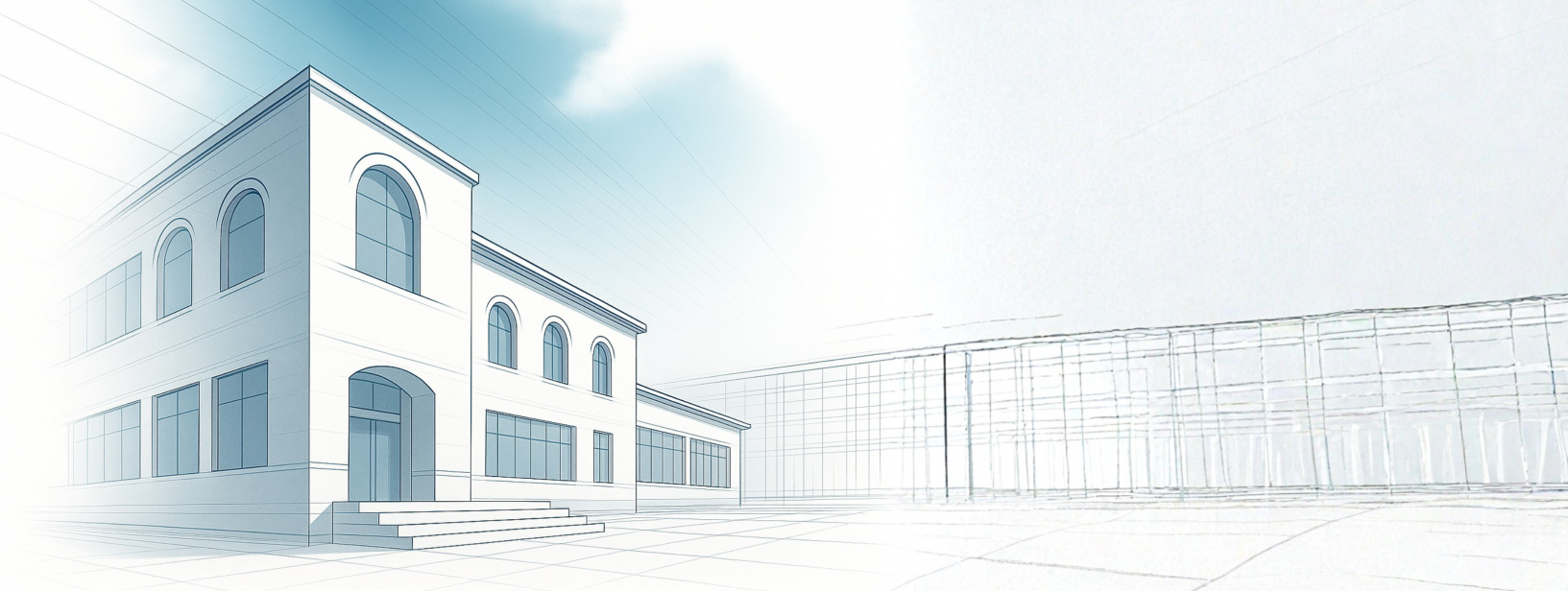 white building