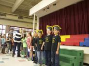 Sweetbriar students get ready to perform their new school song