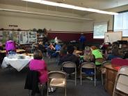 Community members, parents of students, district and school staff pack the room at the last Troutdale Design Meeting