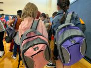 Backpack and school supplies giveaway