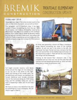 Troutdale Construction Update