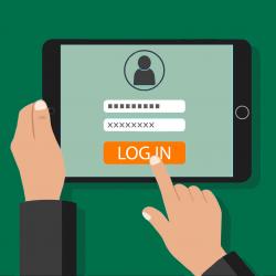 logging in