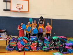 Backpack and school supplies giveaway