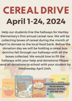 Cereal Drive English