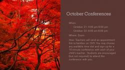 fall conferences
