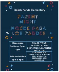 Parent Night/ Noche para los padres