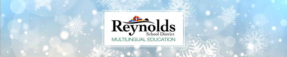 banner with snowflakes and logo
