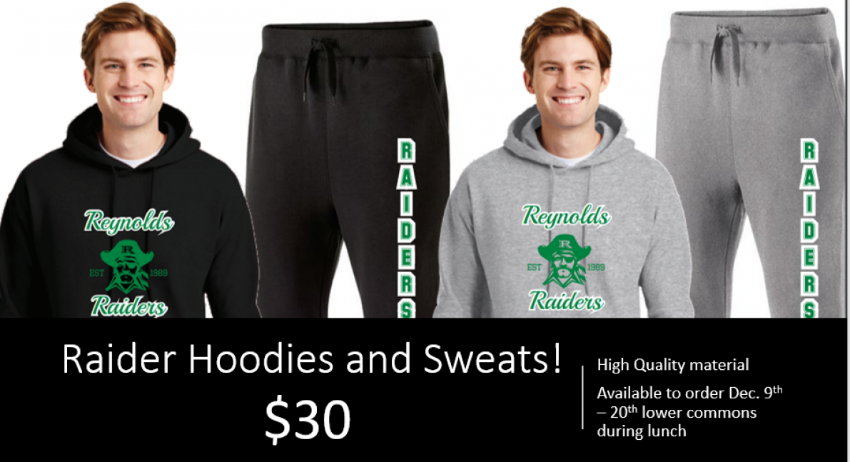 Raider Hoodies and Sweats Available to Order