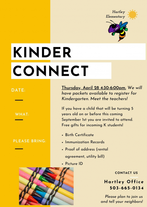 Kinder Connect Reynolds School District Oregon