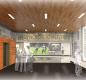 Artists Rendition of RHS Gym Lobby renovations. Features trophy cases and media 