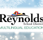 banner with snowflakes and logo