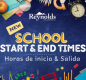 New School start & end times News item