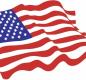 American flag waving in the wind