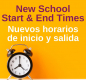 New school start and end times